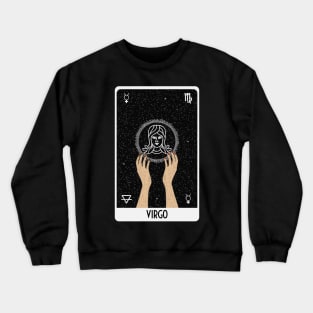 Virgo Tarot Card Crewneck Sweatshirt